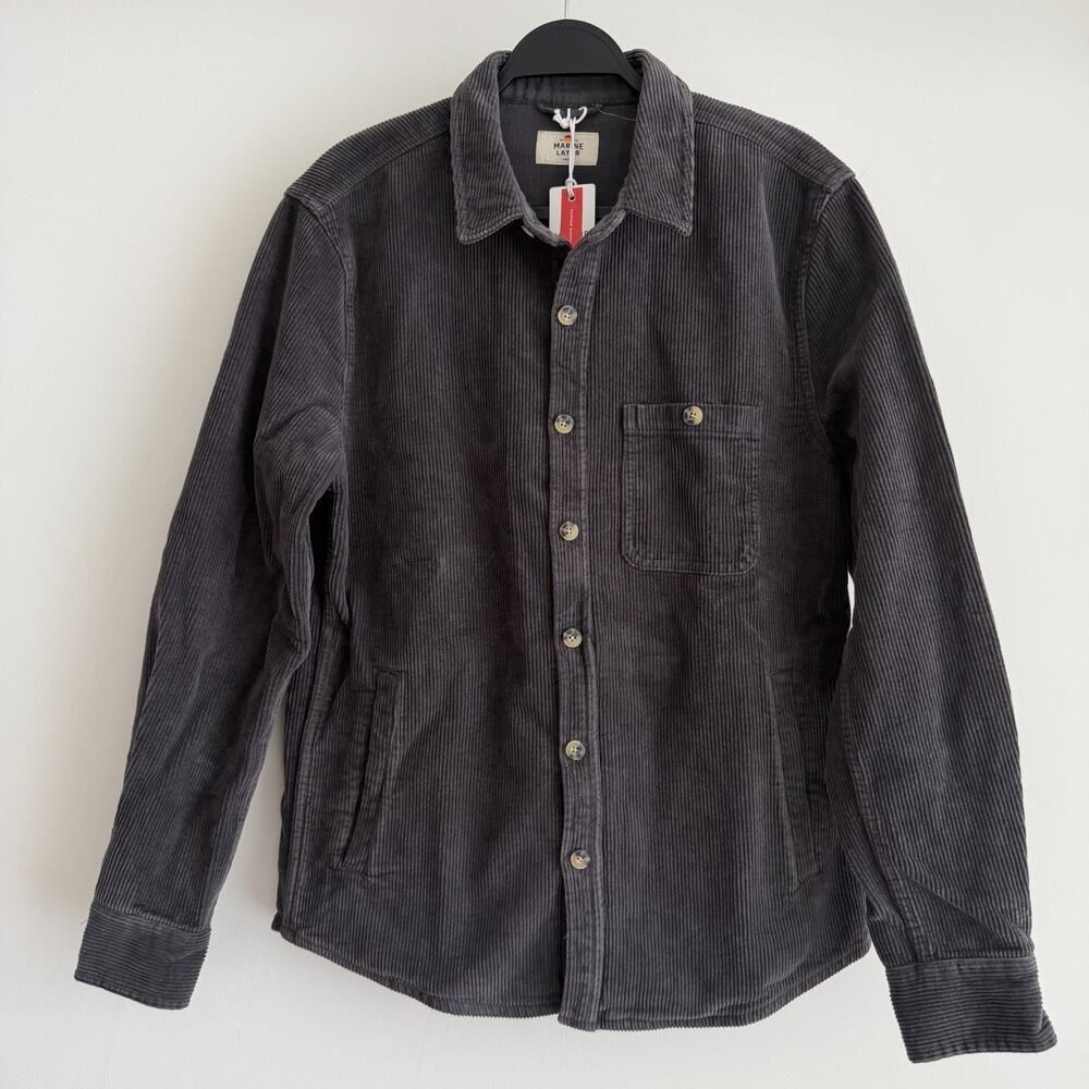 Marine Layer Dark Gray Shirt Jacket. Men’s Small, NWT